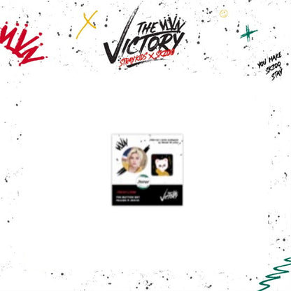 STRAY KIDS X SKZOO 'THE VICTORY' SKZ MD - 07. SKZ X SKZOO PIN BUTTON SET