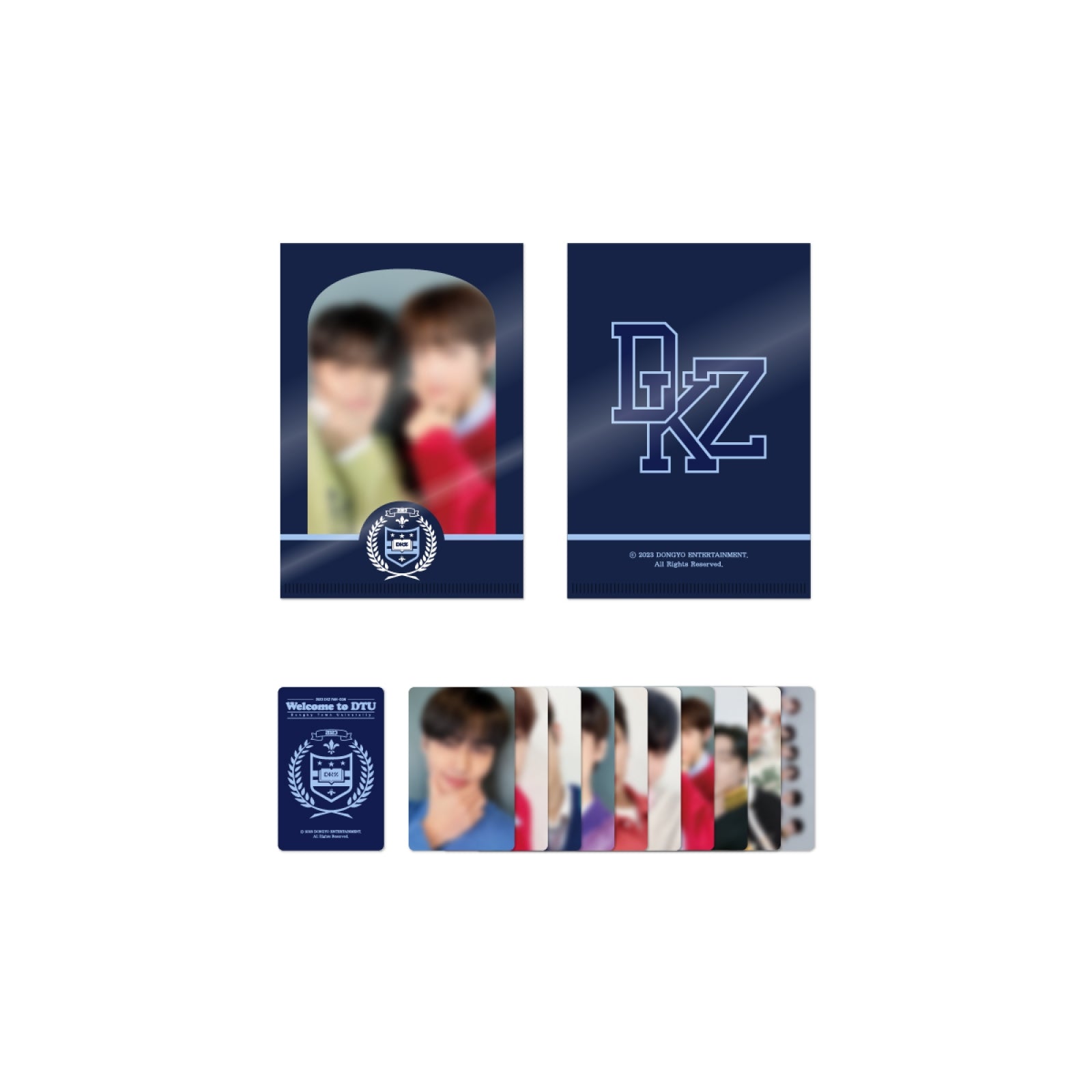 DKZ 2023 FAN CON [WELCOME TO DTU] OFFICIAL MD - 12. MINI L HOLDER & PHOTOCARD SET