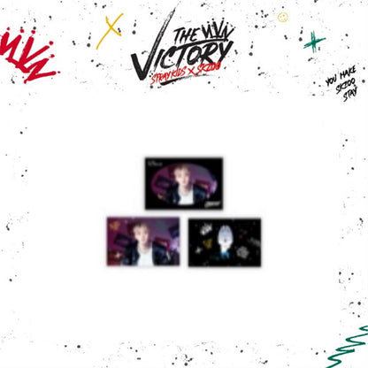 STRAY KIDS X SKZOO 'THE VICTORY' SKZ MD - 10. SKZ X SKZOO POSTCARD & ENVELOPE SET