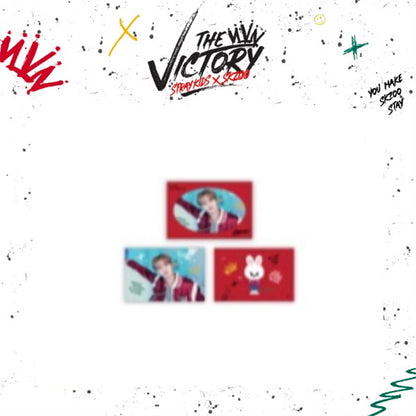 STRAY KIDS X SKZOO 'THE VICTORY' SKZ MD - 10. SKZ X SKZOO POSTCARD & ENVELOPE SET