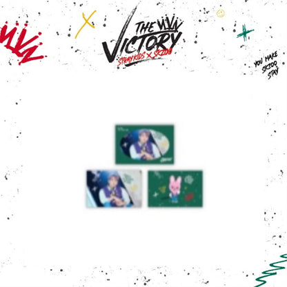 STRAY KIDS X SKZOO 'THE VICTORY' SKZ MD - 10. SKZ X SKZOO POSTCARD & ENVELOPE SET