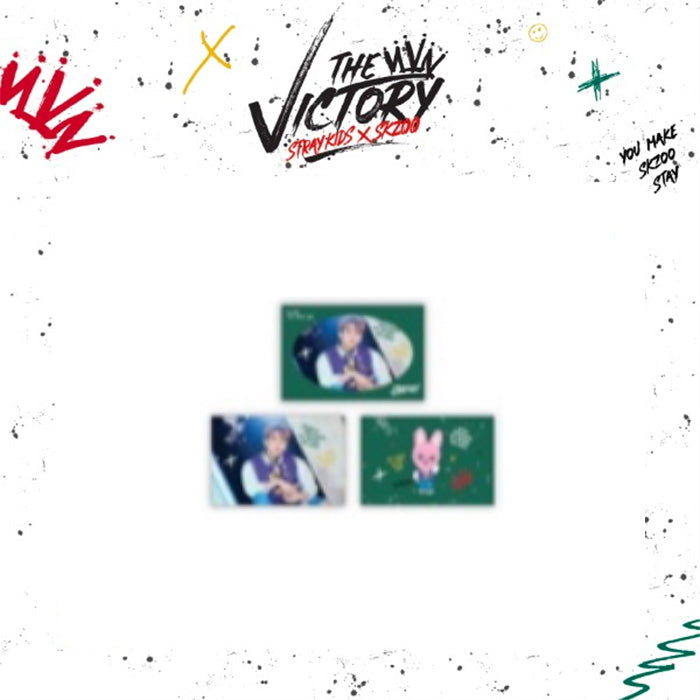 STRAY KIDS X SKZOO 'THE VICTORY' SKZ MD - 10. SKZ X SKZOO POSTCARD & ENVELOPE SET