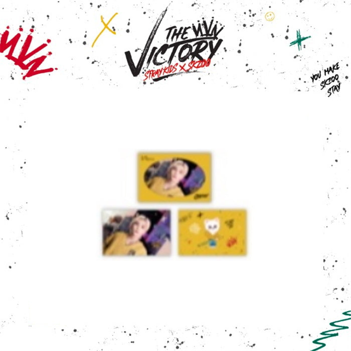 STRAY KIDS X SKZOO 'THE VICTORY' SKZ MD - 10. SKZ X SKZOO POSTCARD & ENVELOPE SET