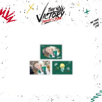 STRAY KIDS X SKZOO 'THE VICTORY' SKZ MD - 10. SKZ X SKZOO POSTCARD & ENVELOPE SET
