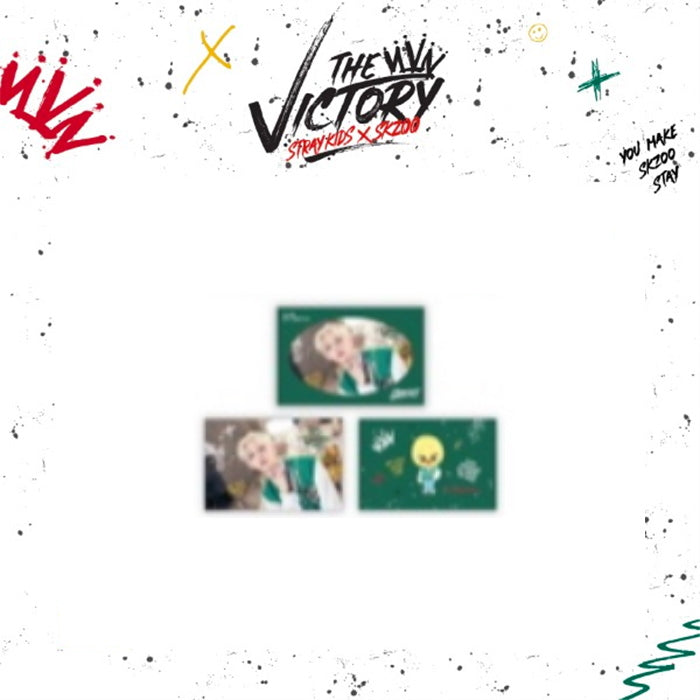 STRAY KIDS X SKZOO 'THE VICTORY' SKZ MD - 10. SKZ X SKZOO POSTCARD & ENVELOPE SET