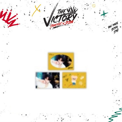 STRAY KIDS X SKZOO 'THE VICTORY' SKZ MD - 10. SKZ X SKZOO POSTCARD & ENVELOPE SET