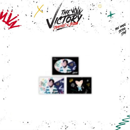 STRAY KIDS X SKZOO 'THE VICTORY' SKZ MD - 10. SKZ X SKZOO POSTCARD & ENVELOPE SET