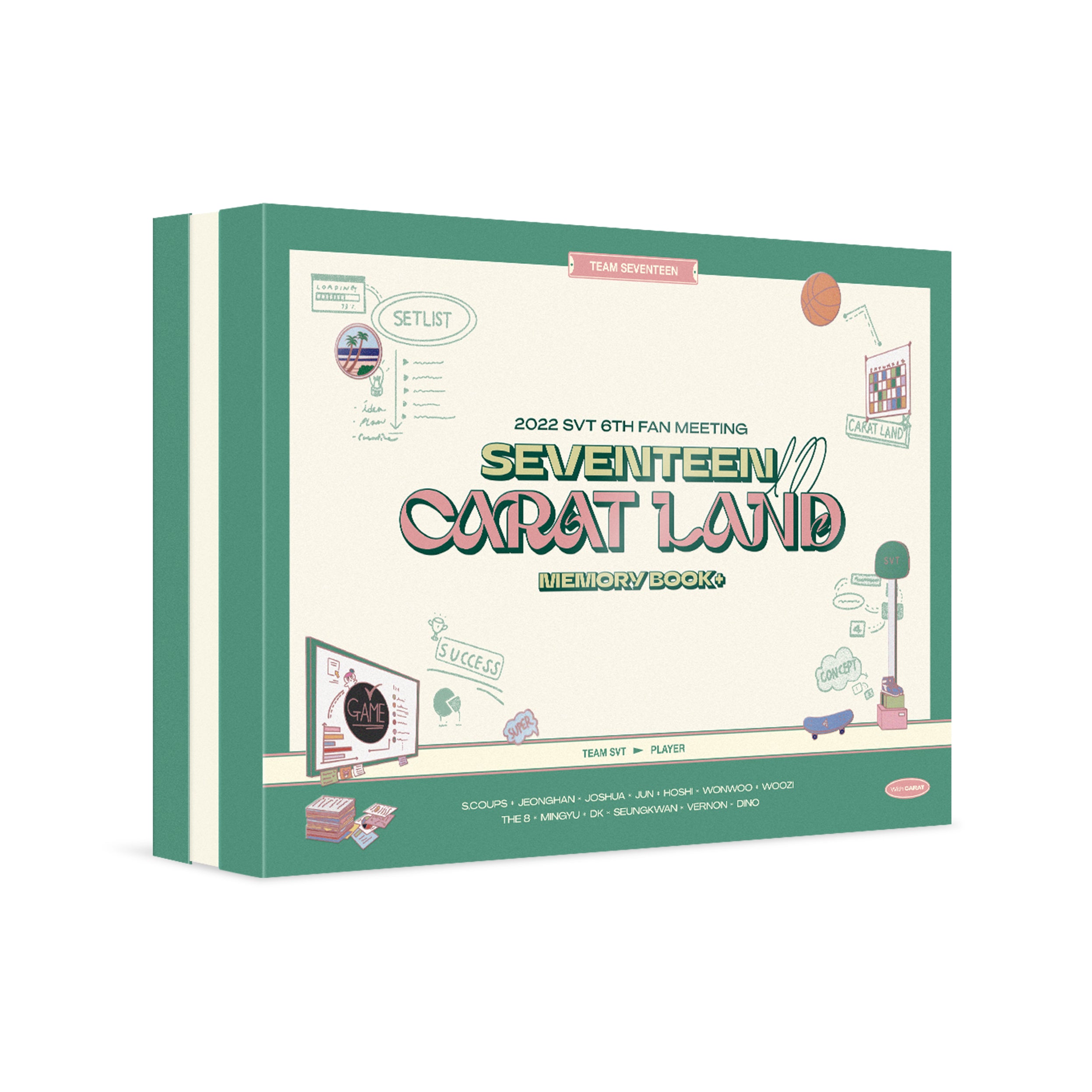 SEVENTEEN 2022 SVT 6TH FANMEETING [SEVENTEEN IN CARAT LAND] (MEMORY BOOK + DVD)