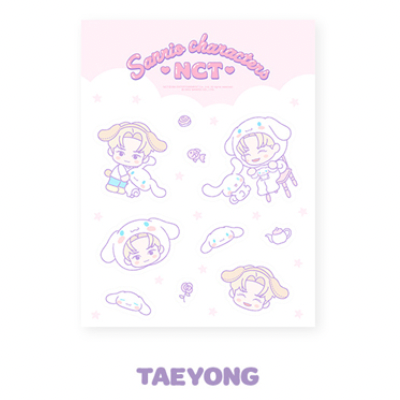 NCT X SANRIO CHARACTERS OFFICIAL MD - 10. CLEAR STICKER + PHOTOCARD SET