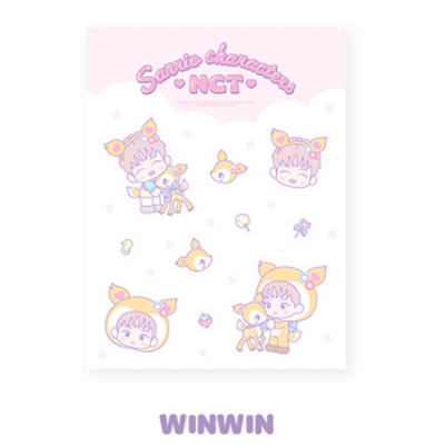 NCT X SANRIO CHARACTERS OFFICIAL MD - 10. CLEAR STICKER + PHOTOCARD SET
