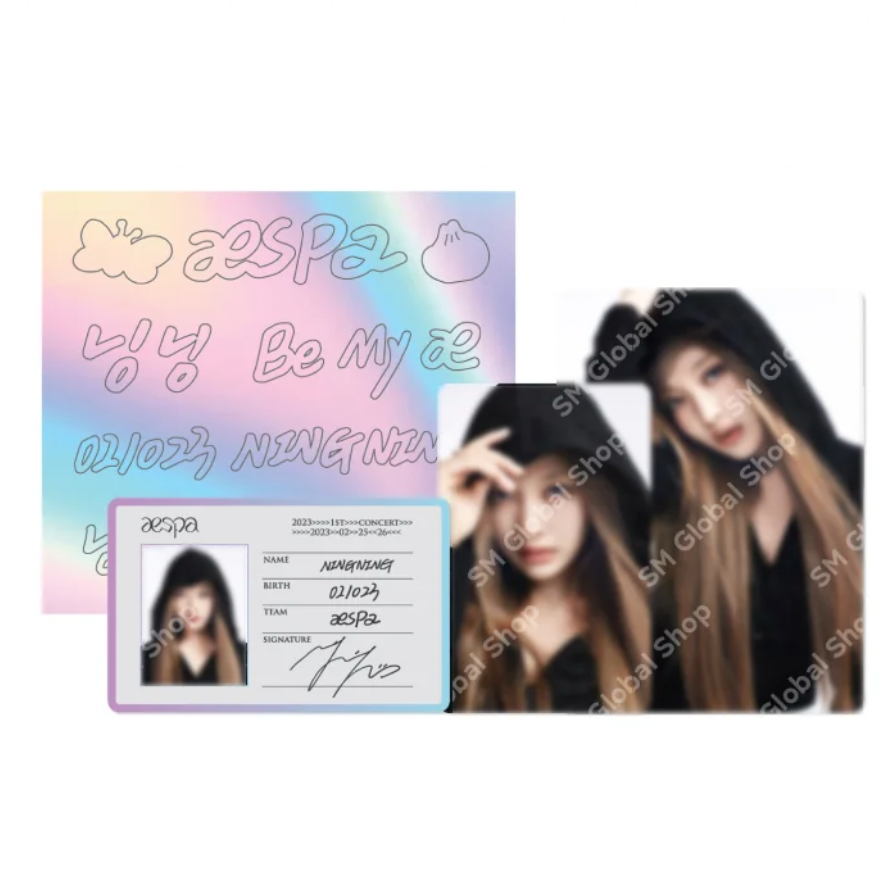 『26』aespa synk hyper line md ニンニン トレカ AESPA 2023 1ST CONCERT SYNK : HYPER LINE MD - 03. ID CARD +