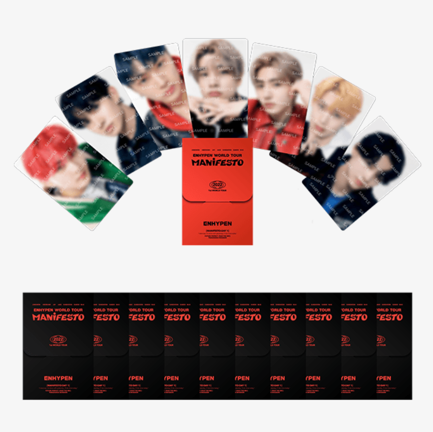 ENHYPEN WORLD TOUR [MANIFESTO] OFFICIAL MD - RANDOM TRADING CARD SET