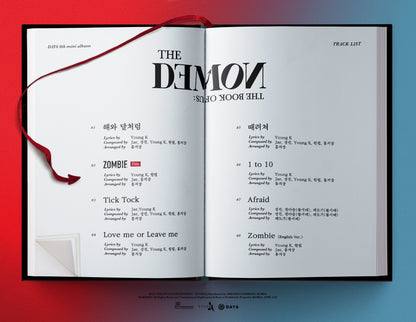 DAY6 6TH MINI ALBUM - THE BOOK OF US : THE DEMON + EXCLUSIVE PHOTOCARD SET (PRINTED SIGNATURES) (4618546937905)
