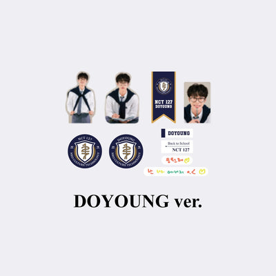 NCT 127 2021 BACK TO SCHOOL KIT OFFICIAL MD - LUGGAGE STICKER + PHOTO CARD SET