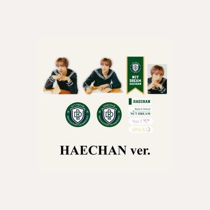 NCT DREAM 2021 BACK TO SCHOOL KIT OFFICIAL MD - LUGGAGE STICKER + PHOTO CARD SET