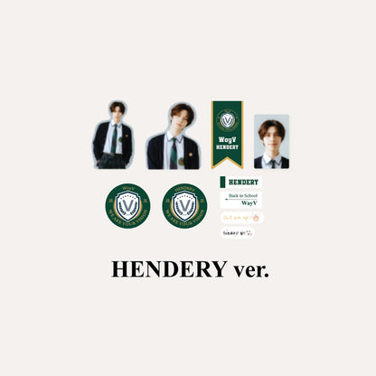 WAYV 2021 BACK TO SCHOOL KIT OFFICIAL MD - LUGGAGE STICKER + PHOTO CARD SET
