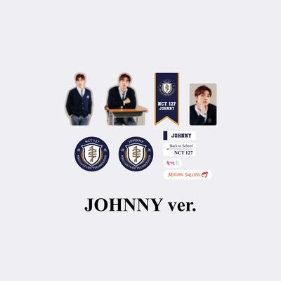 NCT 127 2021 BACK TO SCHOOL KIT OFFICIAL MD - LUGGAGE STICKER + PHOTO CARD SET