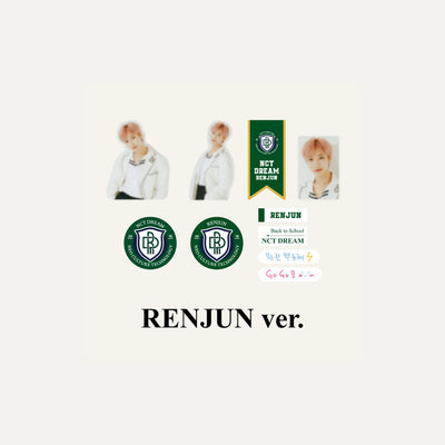 NCT DREAM 2021 BACK TO SCHOOL KIT OFFICIAL MD - LUGGAGE STICKER + PHOTO CARD SET