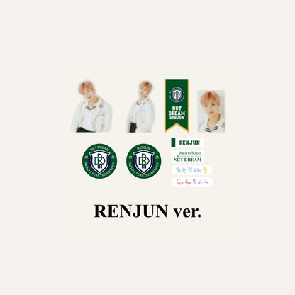 NCT DREAM 2021 BACK TO SCHOOL KIT OFFICIAL MD - LUGGAGE STICKER + PHOTO CARD SET