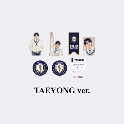 NCT 127 2021 BACK TO SCHOOL KIT OFFICIAL MD - LUGGAGE STICKER + PHOTO CARD SET