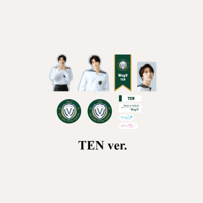 WAYV 2021 BACK TO SCHOOL KIT OFFICIAL MD - LUGGAGE STICKER + PHOTO CARD SET