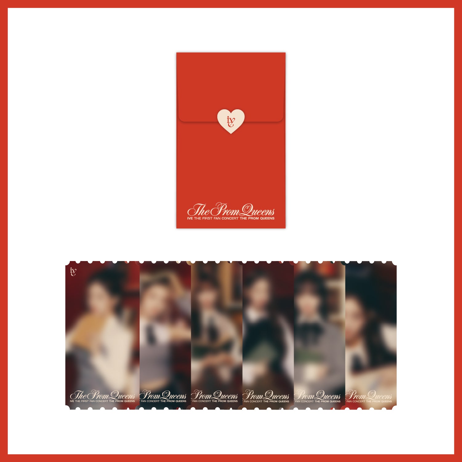 IVE THE FIRST FAN CONCERT THE PROM QUEENS OFFICIAL MD - 08. PHOTO TICKET SET
