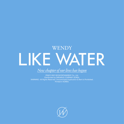WENDY 1ST MINI ALBUM - LIKE WATER (PHOTOBOOK VER.)