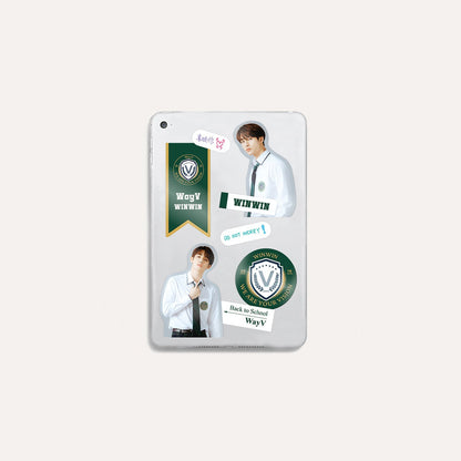 WAYV 2021 BACK TO SCHOOL KIT OFFICIAL MD - LUGGAGE STICKER + PHOTO CARD SET