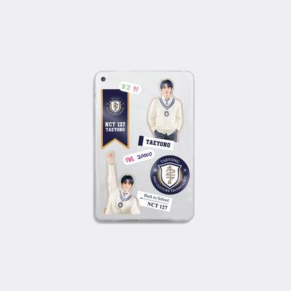 NCT 127 2021 BACK TO SCHOOL KIT OFFICIAL MD - LUGGAGE STICKER + PHOTO CARD SET
