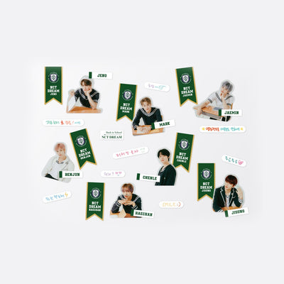 NCT DREAM 2021 BACK TO SCHOOL KIT OFFICIAL MD - LUGGAGE STICKER + PHOTO CARD SET