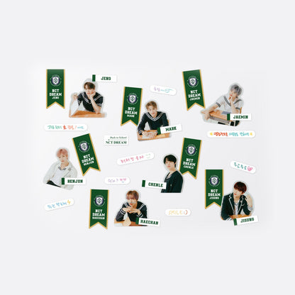 NCT DREAM 2021 BACK TO SCHOOL KIT OFFICIAL MD - LUGGAGE STICKER + PHOTO CARD SET