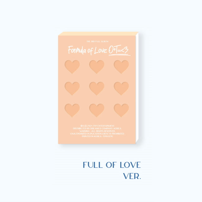 TWICE 3RD FULL ALBUM - FORMULA OF LOVE: O+T=<3