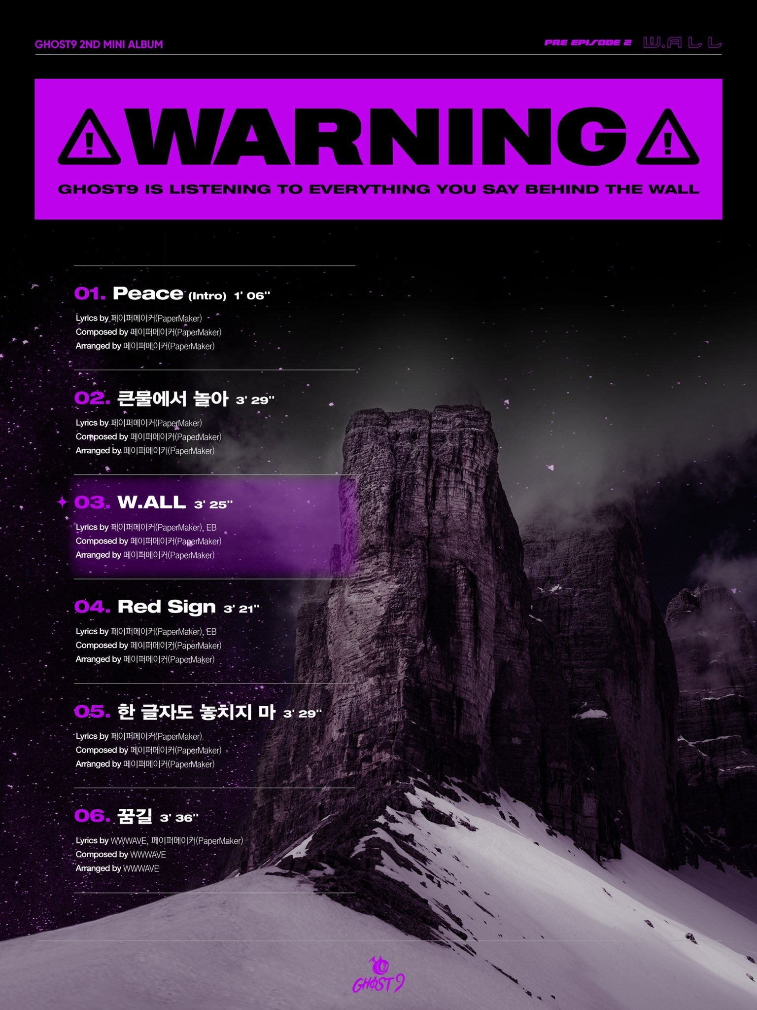 GHOST9 2ND MINI ALBUM - PRE EPISODE 2 : W.ALL