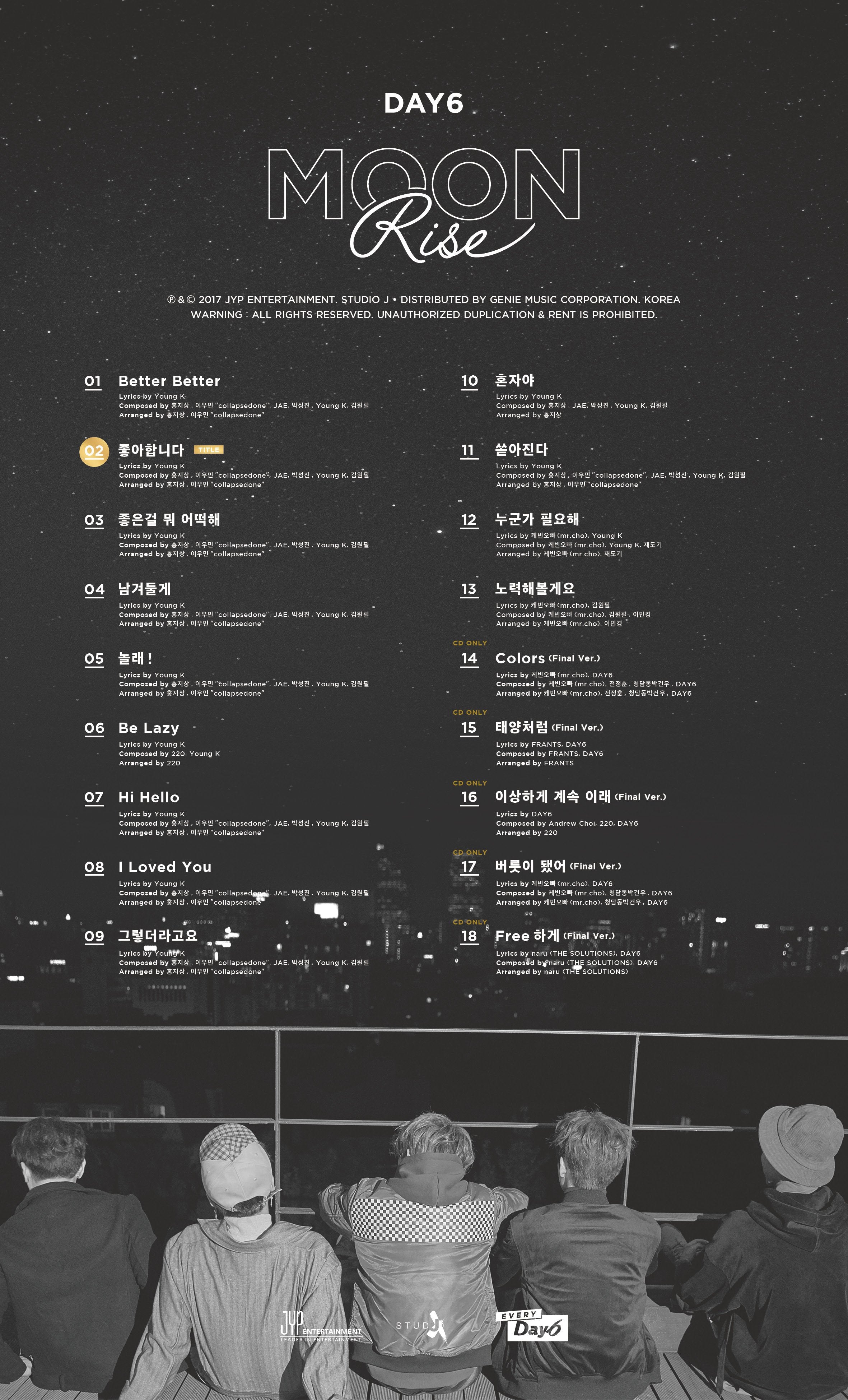 DAY6 2ND FULL ALBUM - MOONRISE