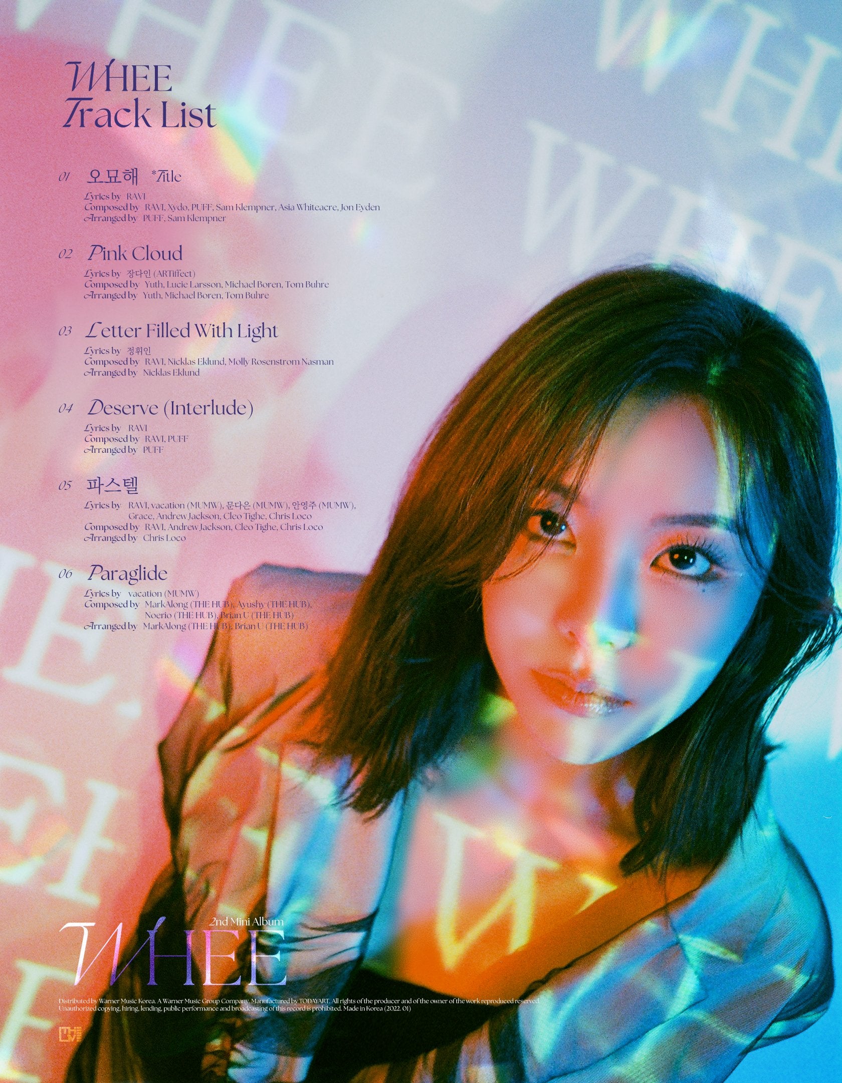 WHEE IN 2ND MINI ALBUM - WHEE