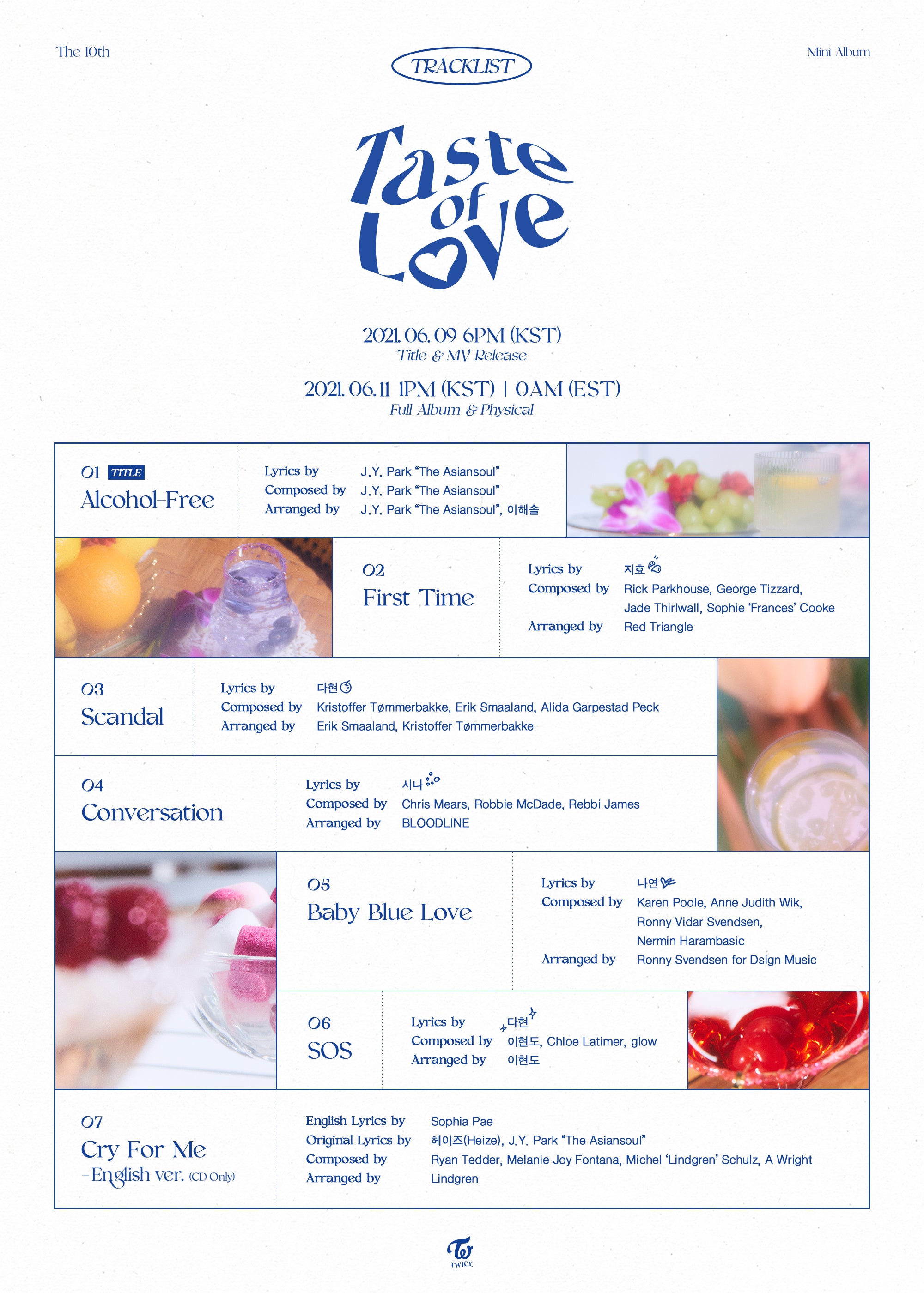 TWICE 10TH MINI ALBUM - TASTE OF LOVE