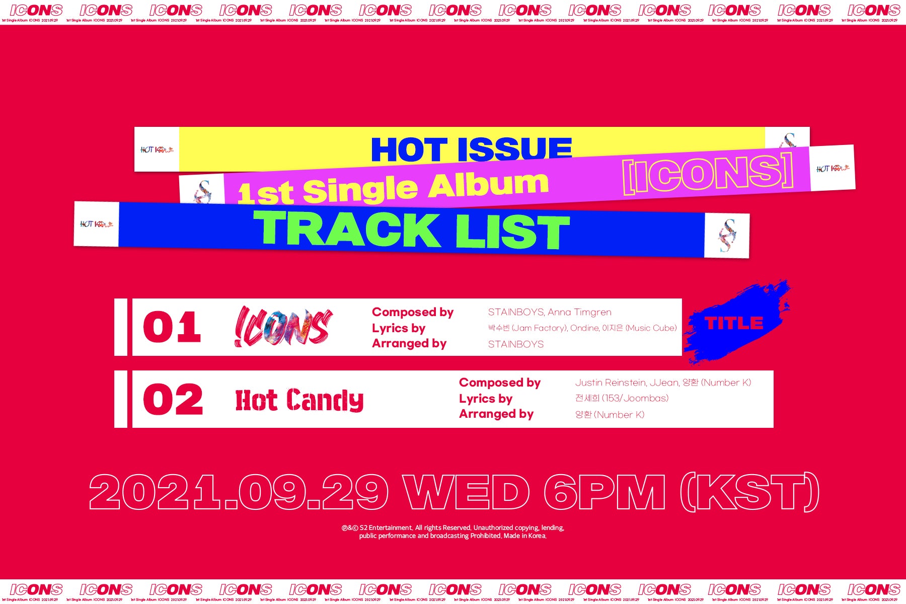 HOT ISSUE 1ST SINGLE ALBUM - ICONS