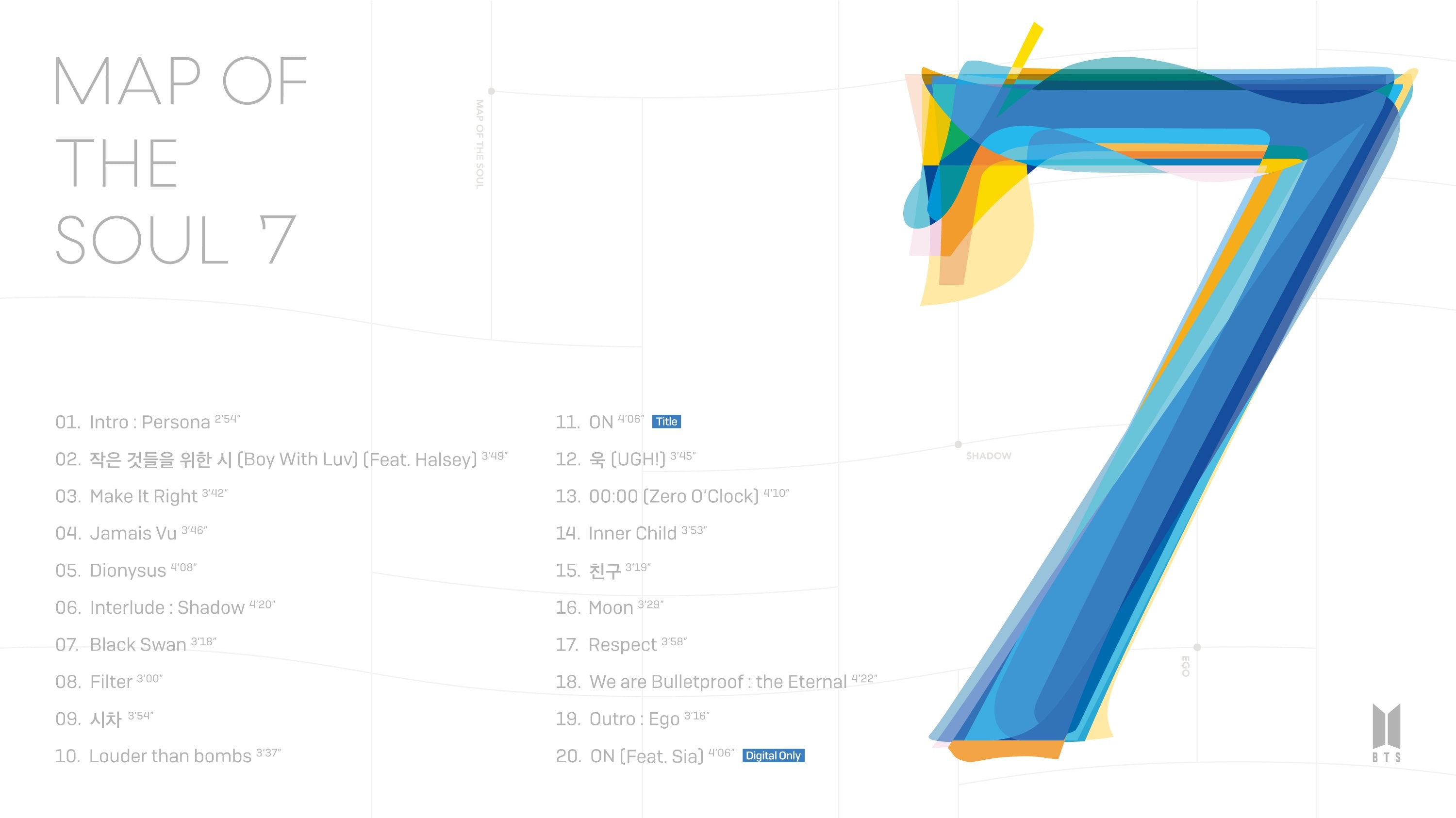 BTS 4TH FULL ALBUM - MAP OF THE SOUL : 7